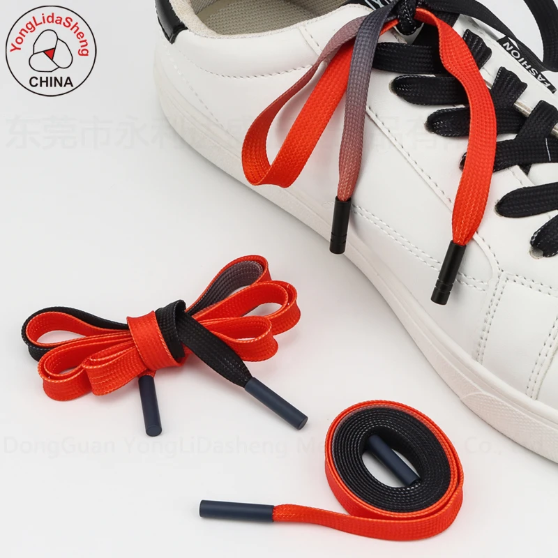 Shoelace Manufacture High Strength 8mm Custom Flat Braided Shoelaces for Sneakers