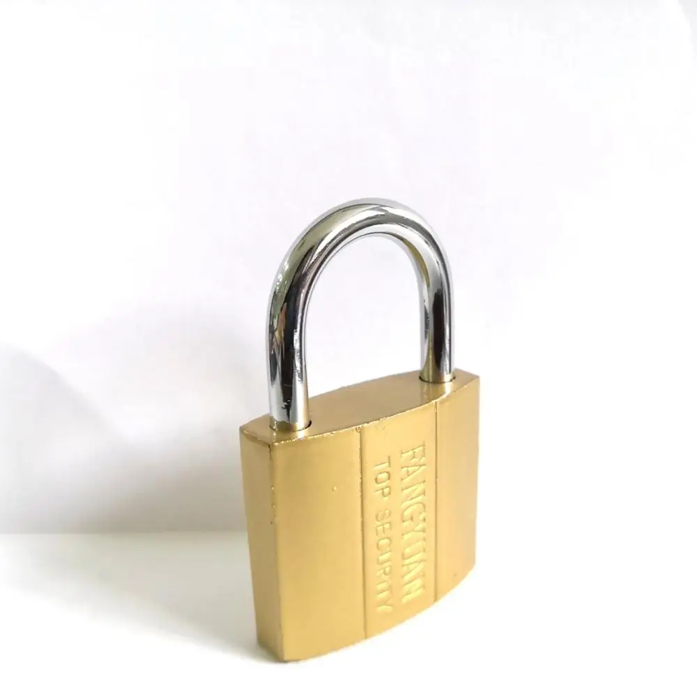 Fang Yuan  Moon key style brass color padlock