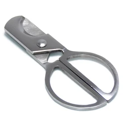 Portable Stainless Steel Pocket Double Blade Cigar Cutter Knife Scissors High Quality Smoking Accessories Cigar Scissors