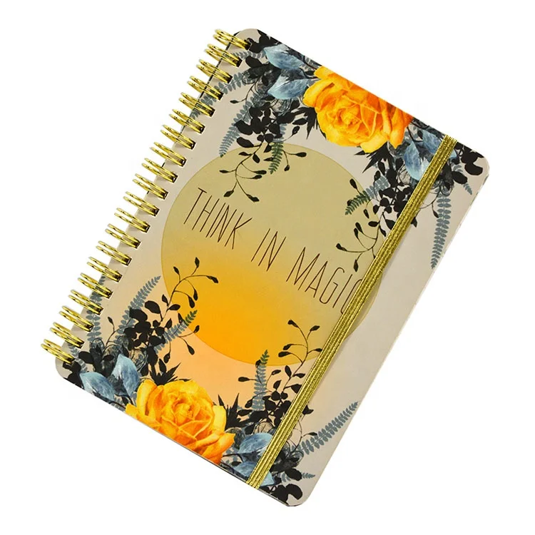 Chinese Journals Custom Logo Notebook Planner Workbook Practice Book Color Gold Spiral Bound Books Production Printing