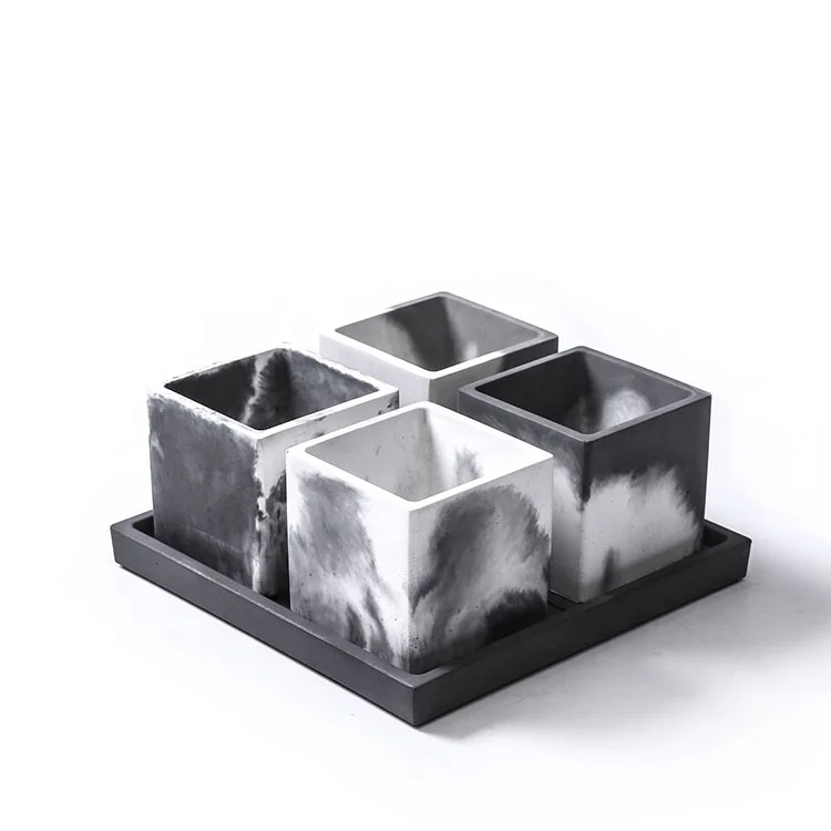 Plant Small Flowerpots Home Decoration Gardening Supplies Concrete Small Flowerpots Wholesale by Manufacturers