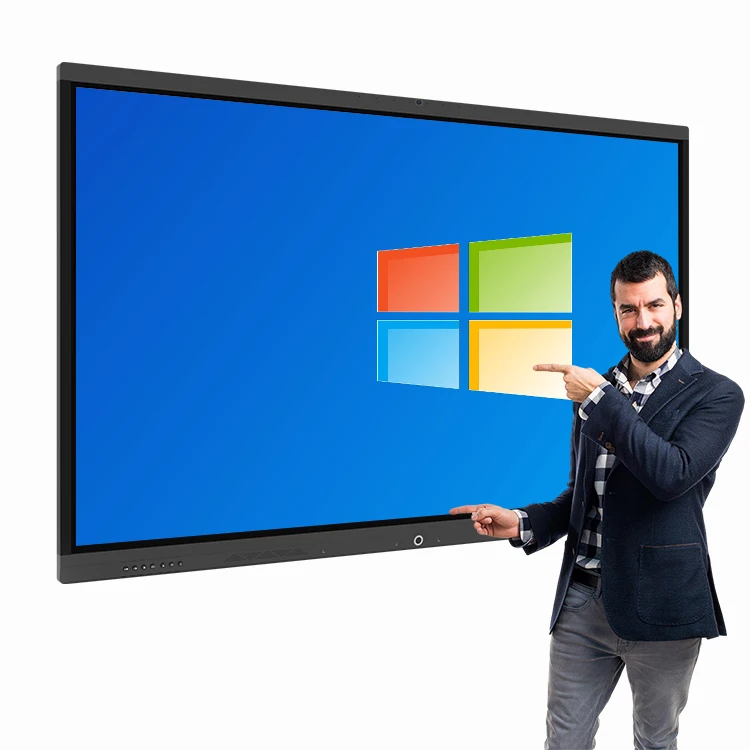 OEM/ODM Android/Windows OPS Option Business and Education Use Interactive Whiteboard of 75 inch infrared touch