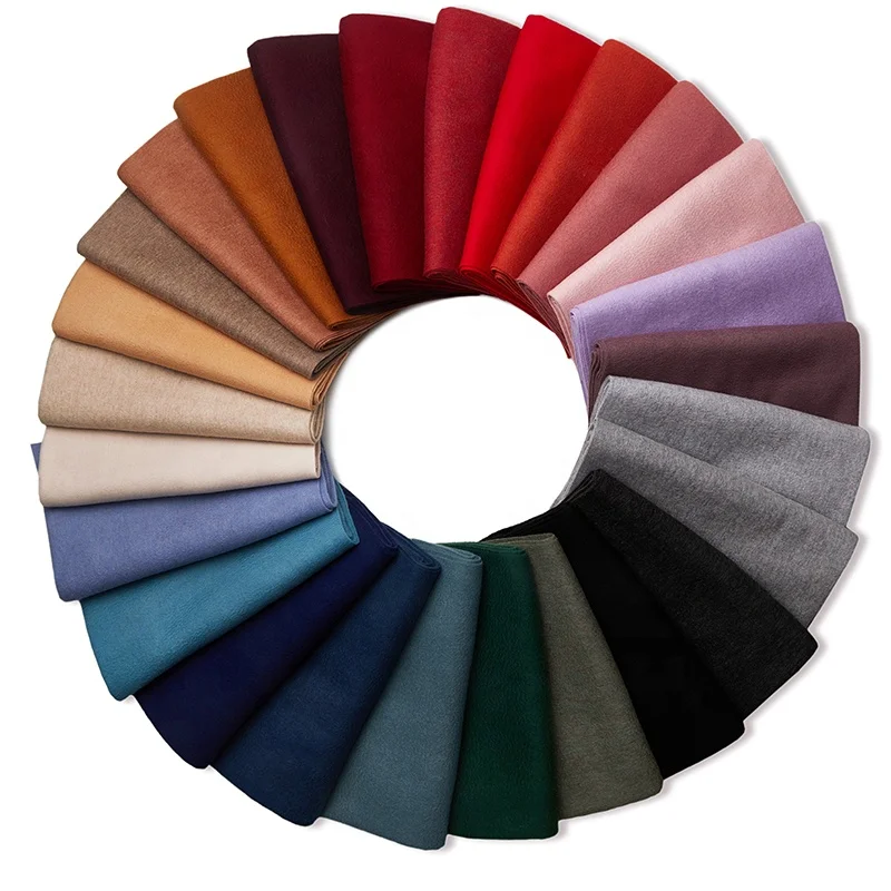 custom designer winter lambs wool scarf shawl blanket men women solid color tassel woven lambs scarves poncho