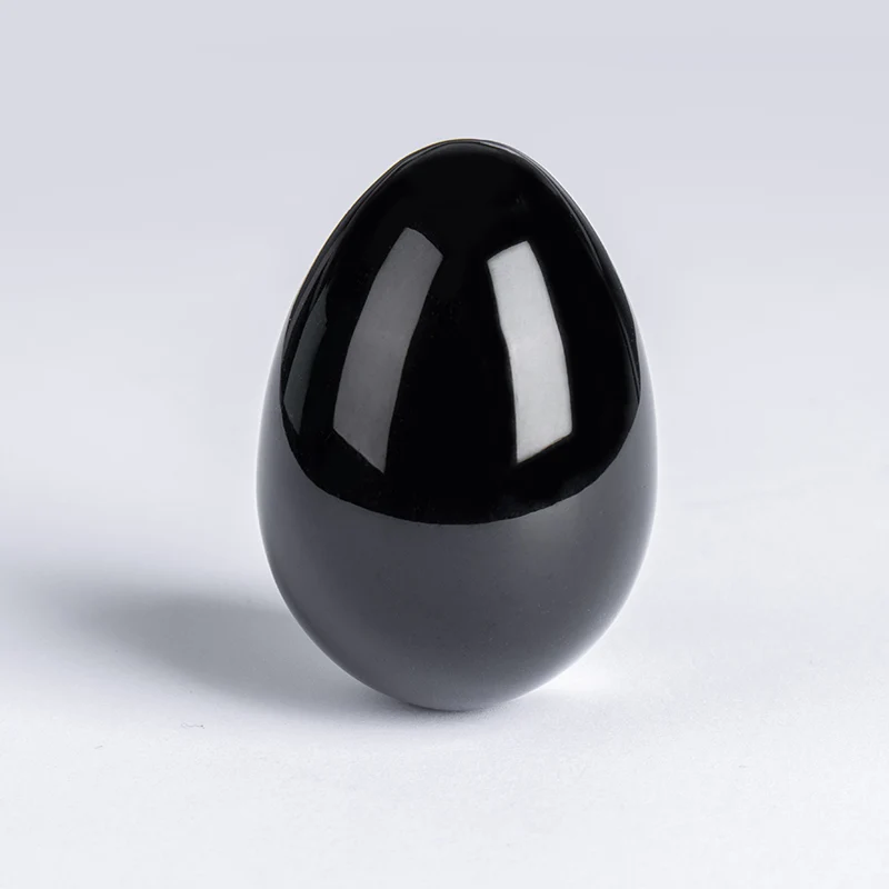 Подарок камень натуральный Obsidian Yoni Egg для