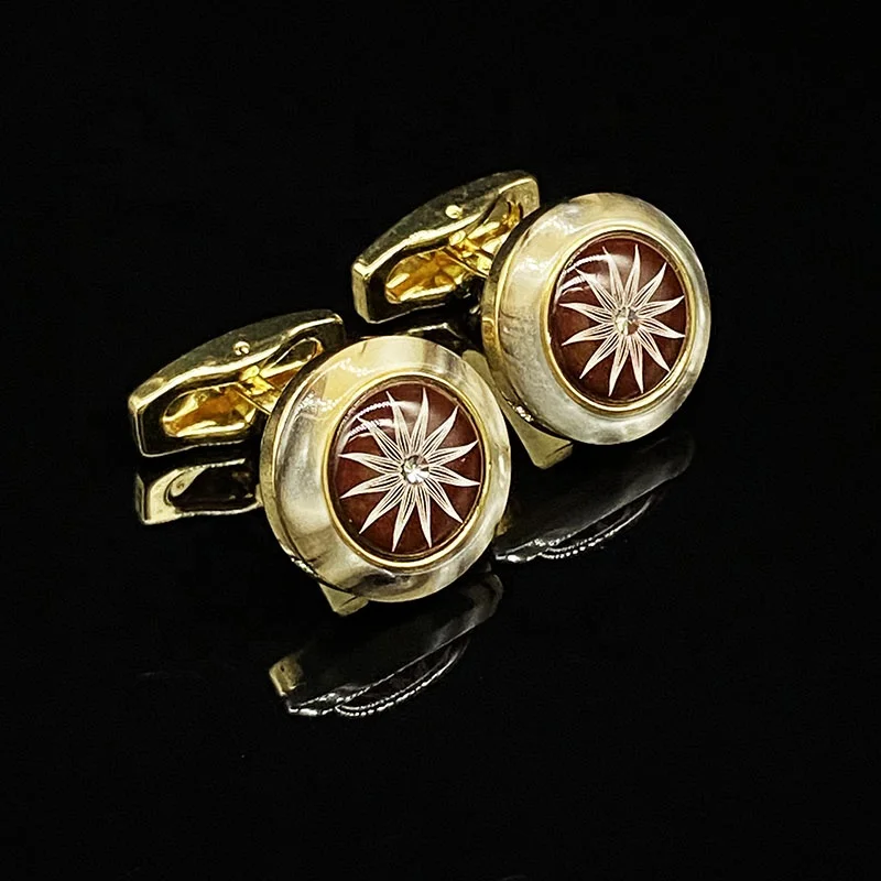 Custom Design Your Own Mens Shirts Stainless Steel Cufflinks For Wedding