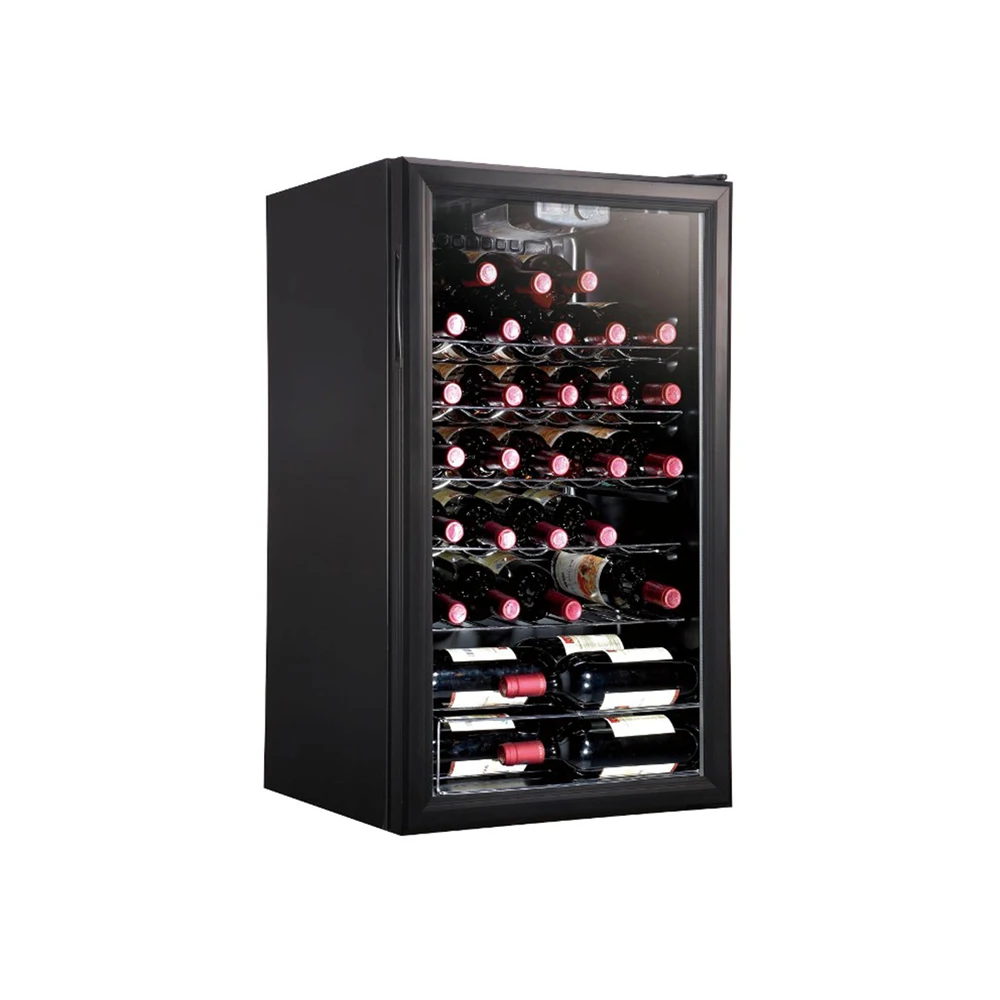 MEISDA SC98 98L домашняя деревянная полка охладитель вина стеклянная дверь винный коммерческий дисплей холодильник
