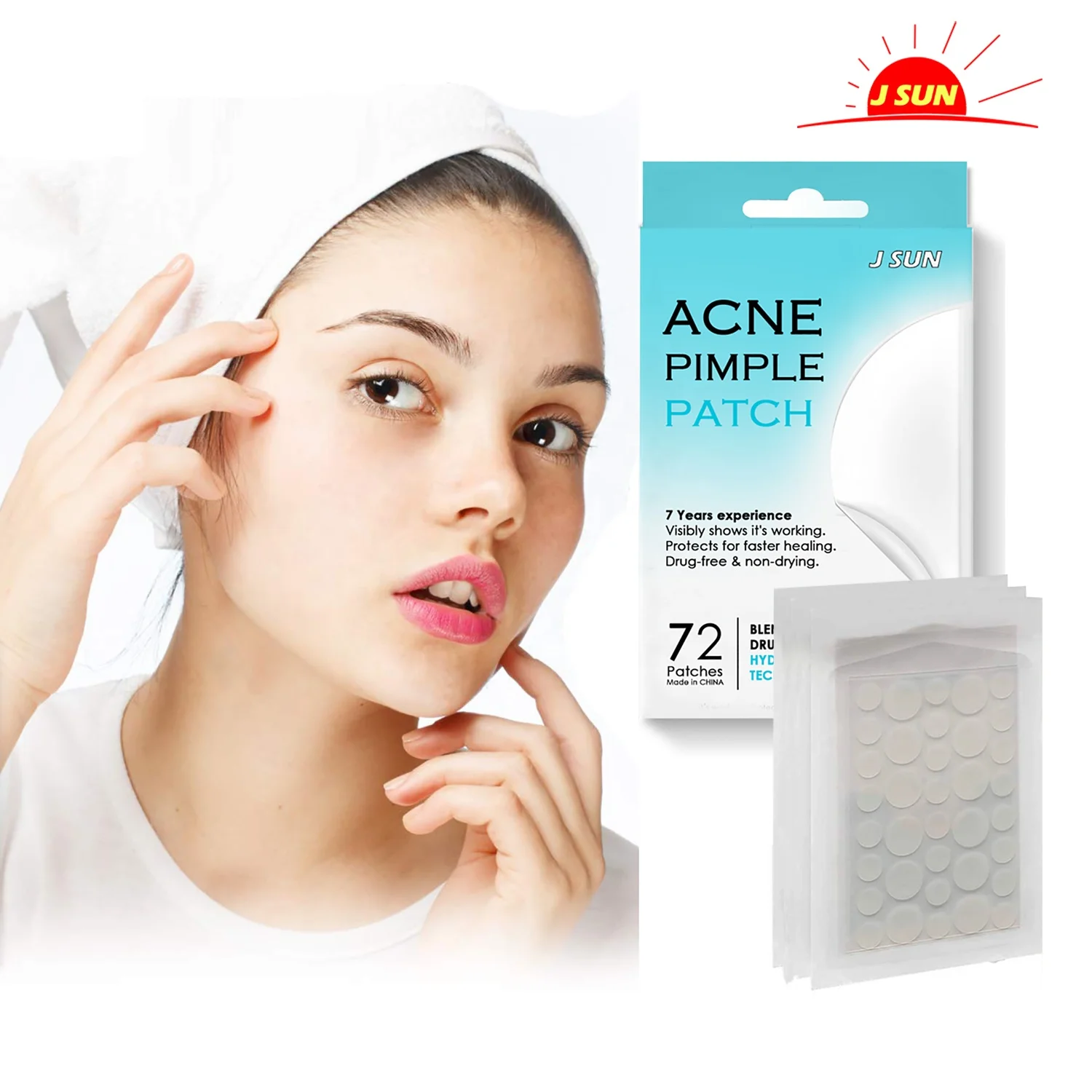 Private label Skincare OEM hydrocolloid acne pimple patches made in China