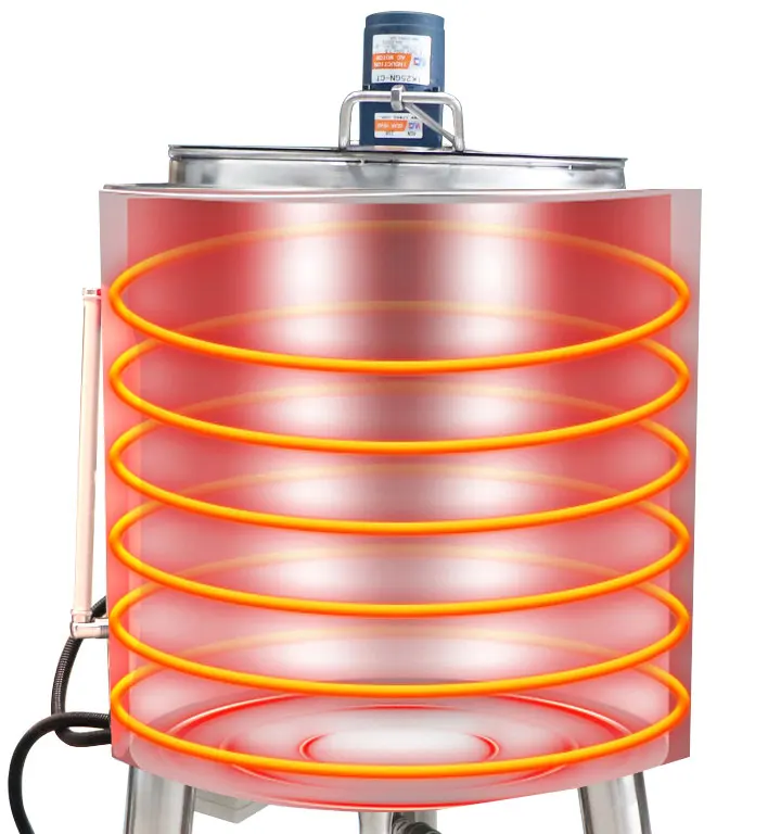 Ice cream pasteurized yogurt making camel milk pasteurization machine 200L 500L 1000L pasteurizer tank