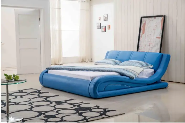 Bedroom furniture Modern Style Bed Soft Leather Beds for Home Furniture New Design 2021