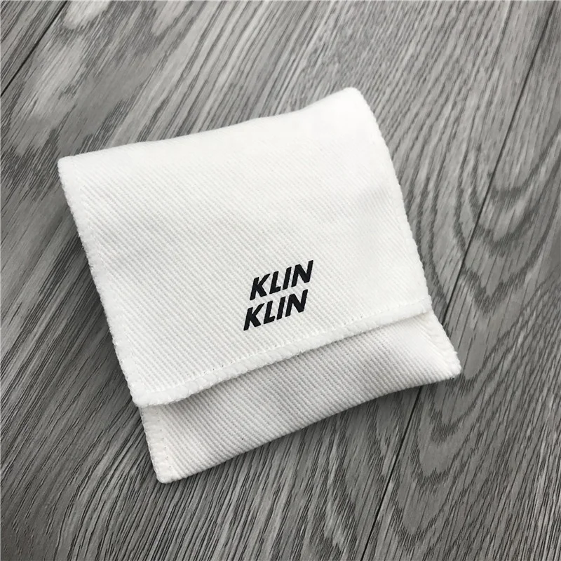 High End Twill Cotton Envelope Gift Bag Jewelry Pouch With Interlayer