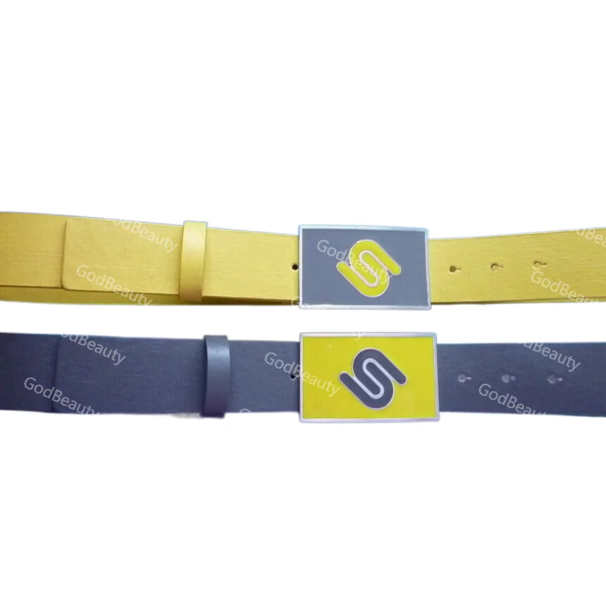 Womans belt New Women Fashion Belt Golf Luxury Brand Custom Design PU Belts With Enamel Buckle