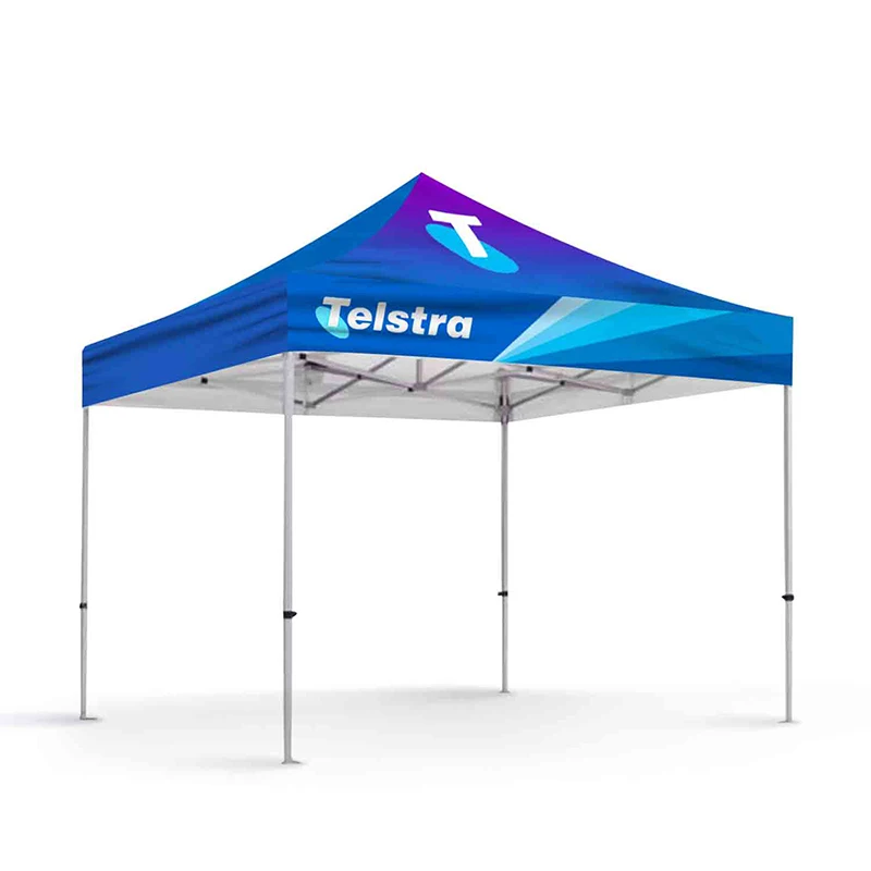 Custom outdoor advertising tent stall umbrella awning folding and retractable trade show 10*10ft canopy
