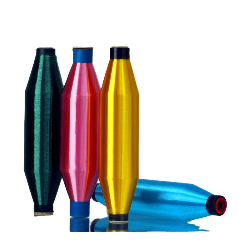 Оптовая продажа, одноволоконная пряжа из 170/12 полиэстера и спандекса, высокопрочная пряжа из полиэстера, китайская полиэфирная пряжа