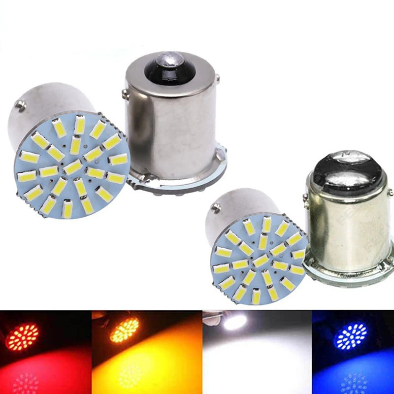 Hot sell 6000K DRL White BA15S 1156/1157/T20/T25 1206 22SMD Turn Signal Light Backup Bulb