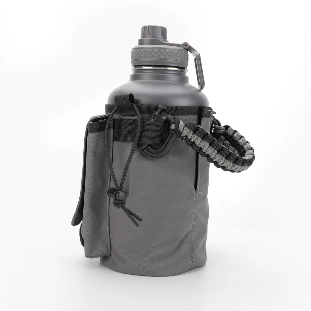 Customized 64oz 304 Stainless Steel Thermos Vacuum Flask Jugs Water Bottle with Portable Handle and Carry Bag