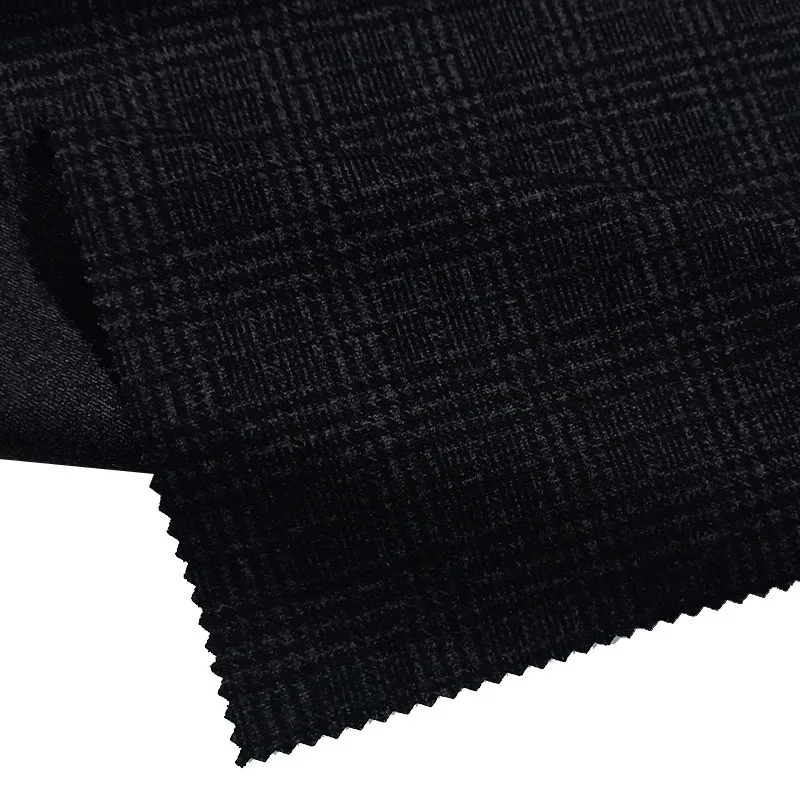 
High quality suiting ponte de jersey knit lacquer coating print tr roma fabric for trousers casual dress 