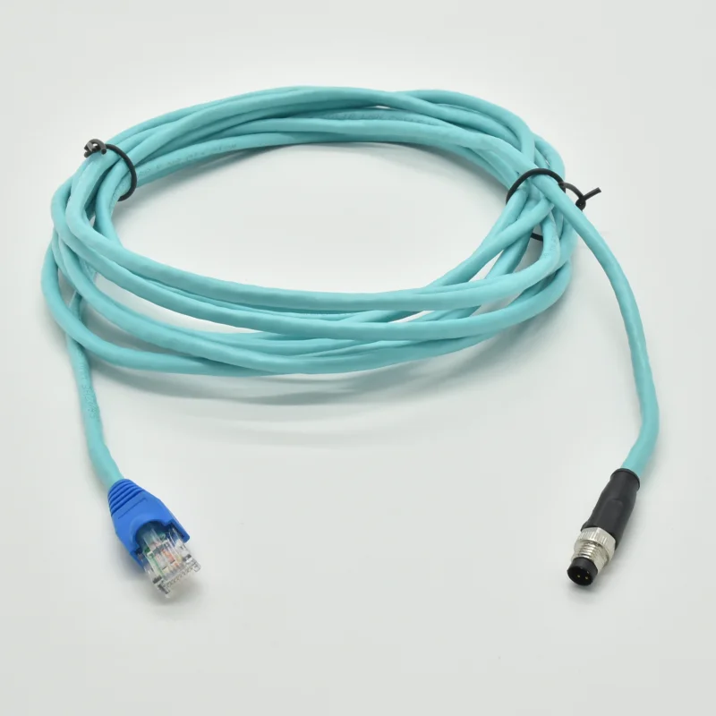 RJ45 Ethernet кабель для M8 4 булавки Мужской Водонепроницаемый Кабельный разъем