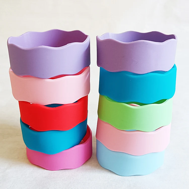 Hot selling mother and baby products milk bottle silicon band water cup cover baby bottle non-slip anti-scalding silicone band