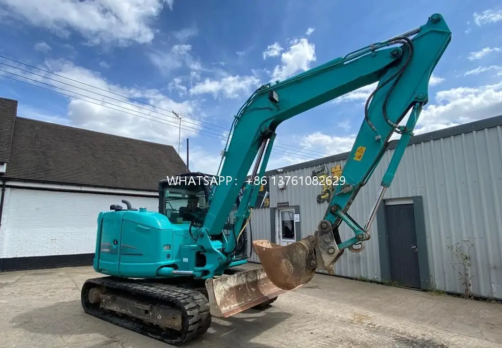 Оригинальный Японский мини 8-тонный экскаватор Kobelco SK85 продает с длительным сроком службы и стабильной производительностью по низкой цене
