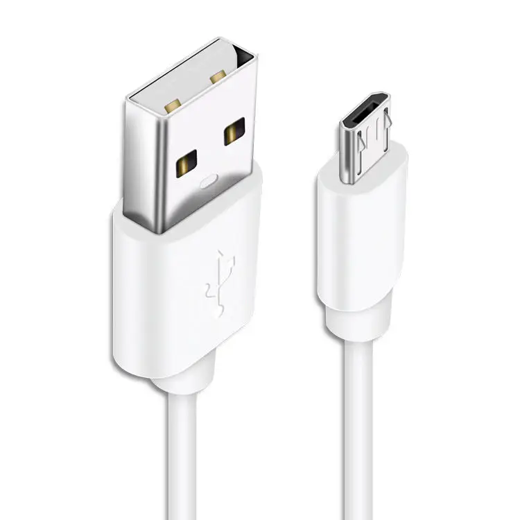 High Quality 2022 Wholesale Data Wire/round Micro Usb Charging Cable White Color