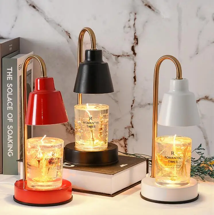 2024 new arrivals cheap metal table lamp candle wax warmers with free bulbs