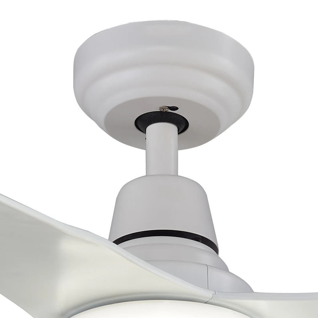 Modern design living room low profile 3 ABS blades dc bldc ceiling fans with remote control