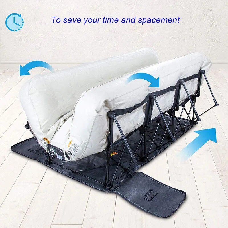 Rolling Box Inflatable Mattress With Frame Home Visitors Travel Vacation Outdoor Camping Automatic Retractable Inflatable Bed