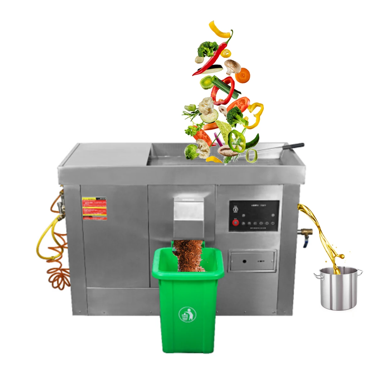 commercial  kitchen  food waste Oil-water separation  garbage disposer  machine food waste dehydrating food waste recycling mach