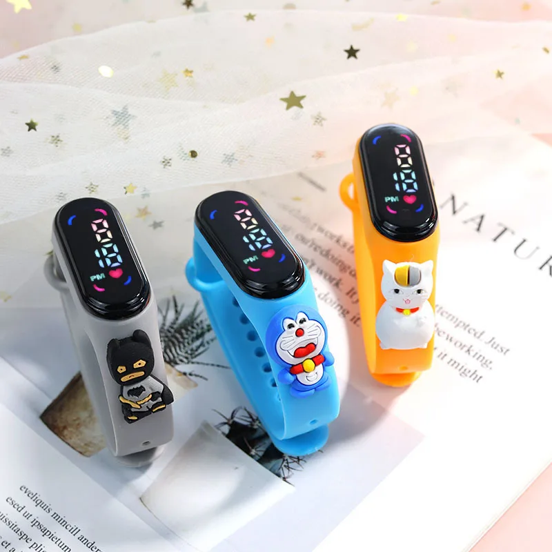 Spot wholesale kids M7 bracelet silicone cute cartoon doll student luminous touch waterproof led sports electronic watch