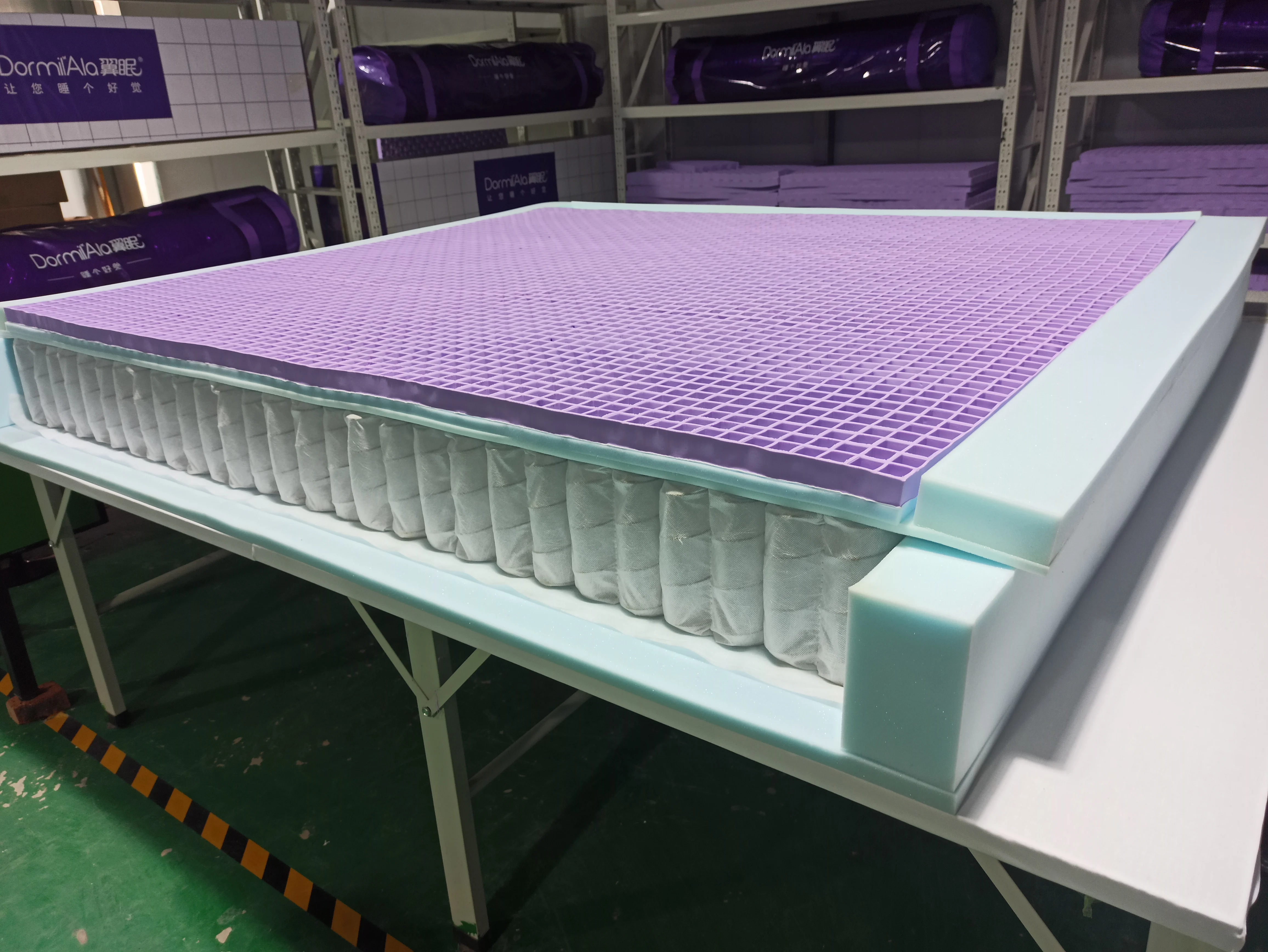 China factory patent TPE mattress high air permeability elastic good support foam spring bed camping anti decubitus mattress