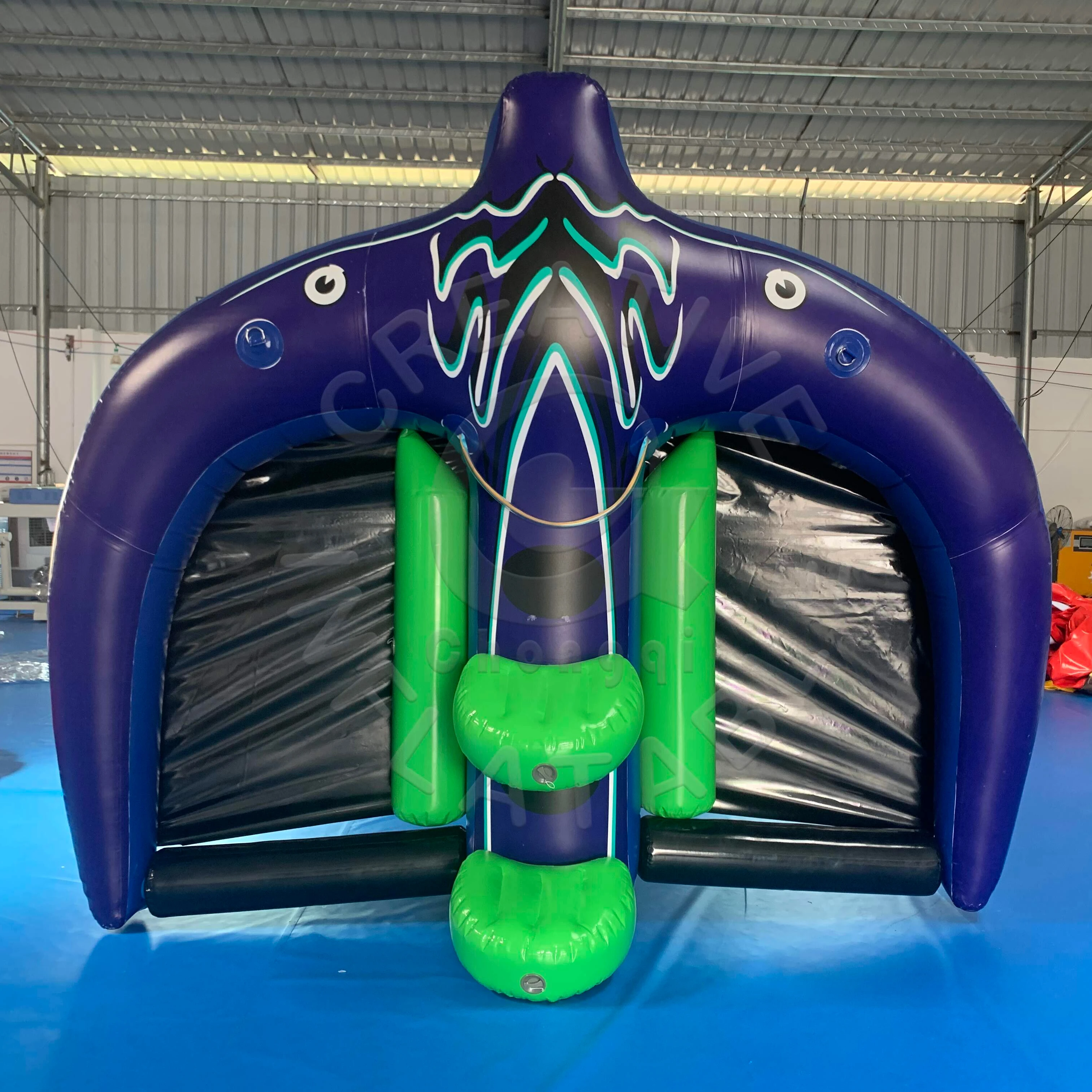 Customize Inflatable Towable Flyfish Water Sports Inflatable Banana Boat Water Flying Fish Water Surfing For Motorboat