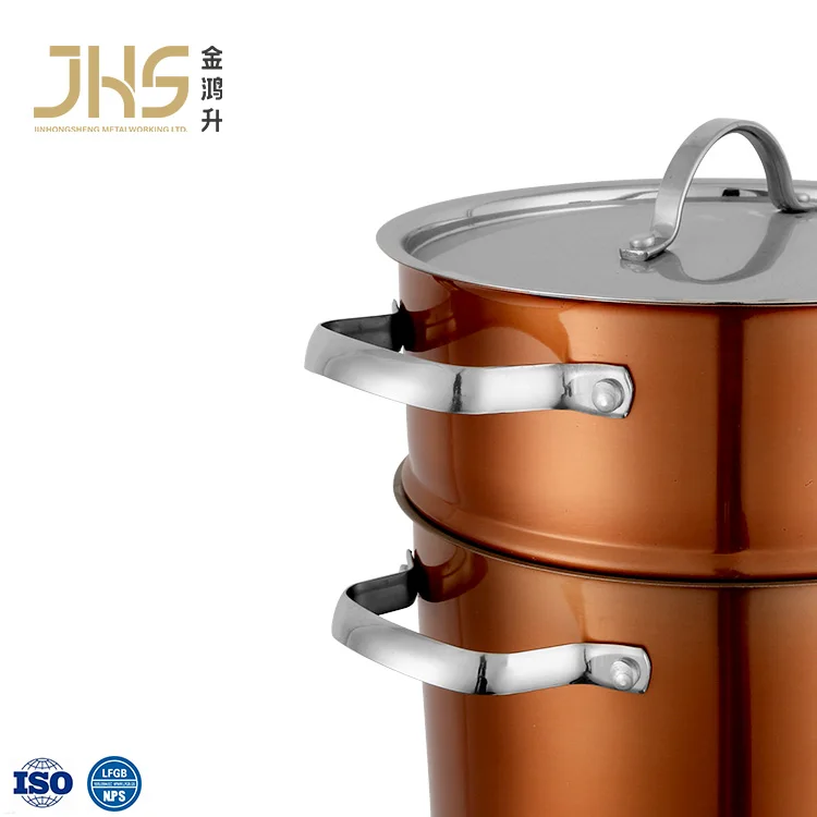 JHS high quality stainless steel food steamer moroccan couscoussier couscous pot