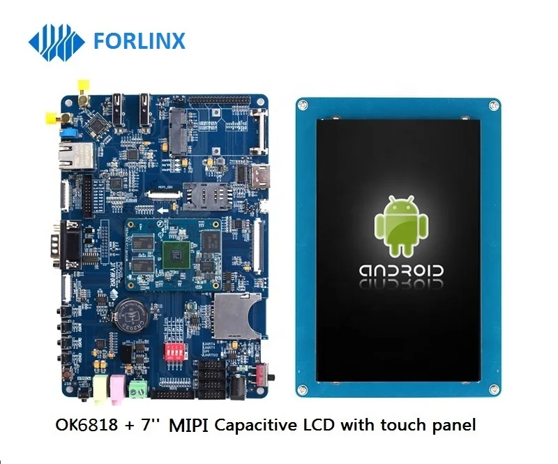  Cortex-A53 64-разрядный Восьмиядерный S5P6818 макетная плата + 7 'MIPI дисплей с емкостным