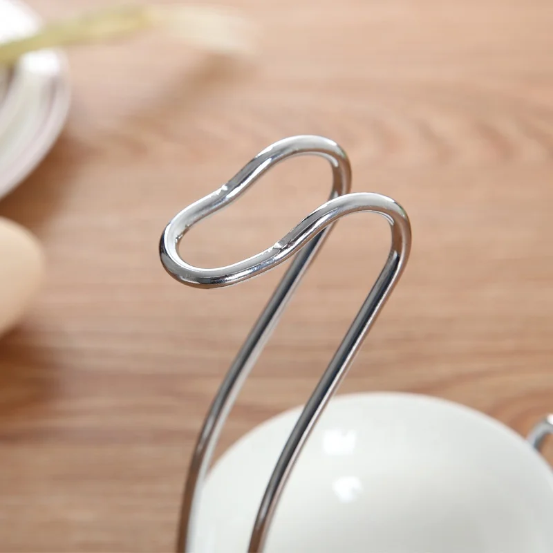 Spoon Rest Elegant Swan Stainless Steel Spoon Rest ladle Stand soup spoon Rack Holder