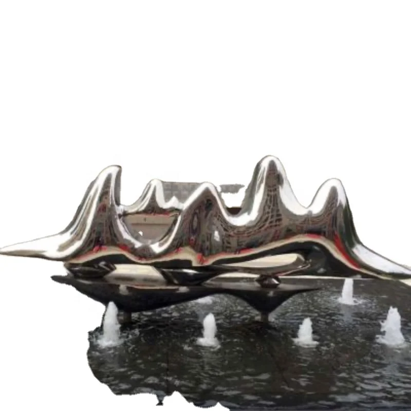 Factory Customized Modern Stainless Steel Garden Park Decoration Metal Crafts Stainless Steel Rockery Sculpture