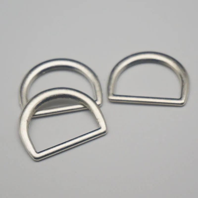 Zinc Alloy D-Ring Buckle for Handbags Clothes Webbing Backpack Strap Chain Bags Dog Collar DIY Craft Accessories