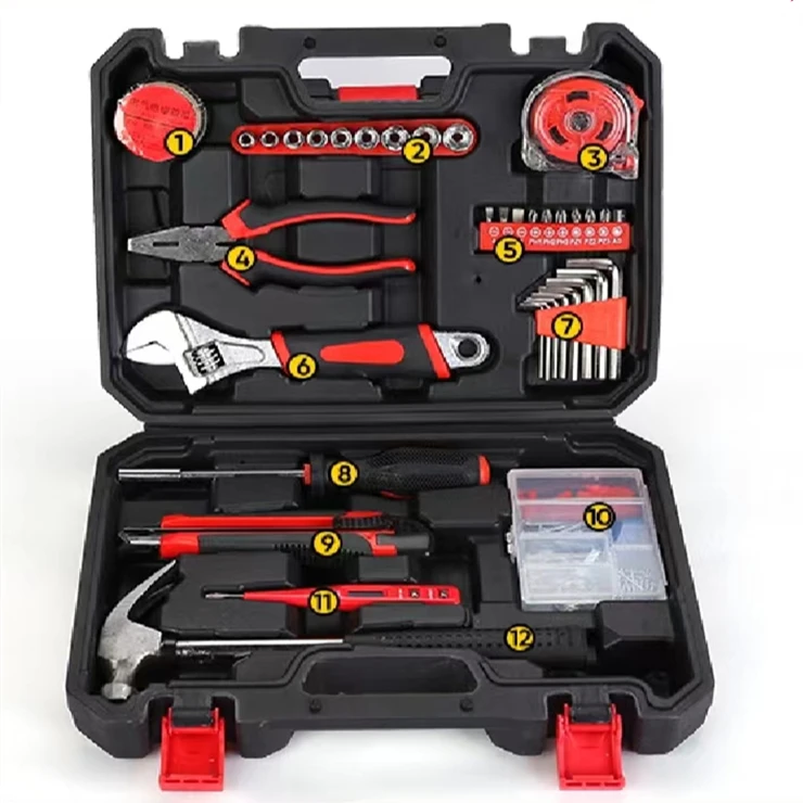 Custom professional home hardware tool set combination of various electric tool complete accessories manual socket tool set