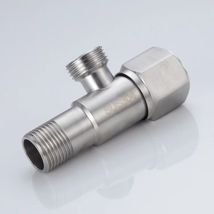 304 stainless steel triangle valve bathroom hot and cold water toilet water heater triangle valve inlet triangle valve
