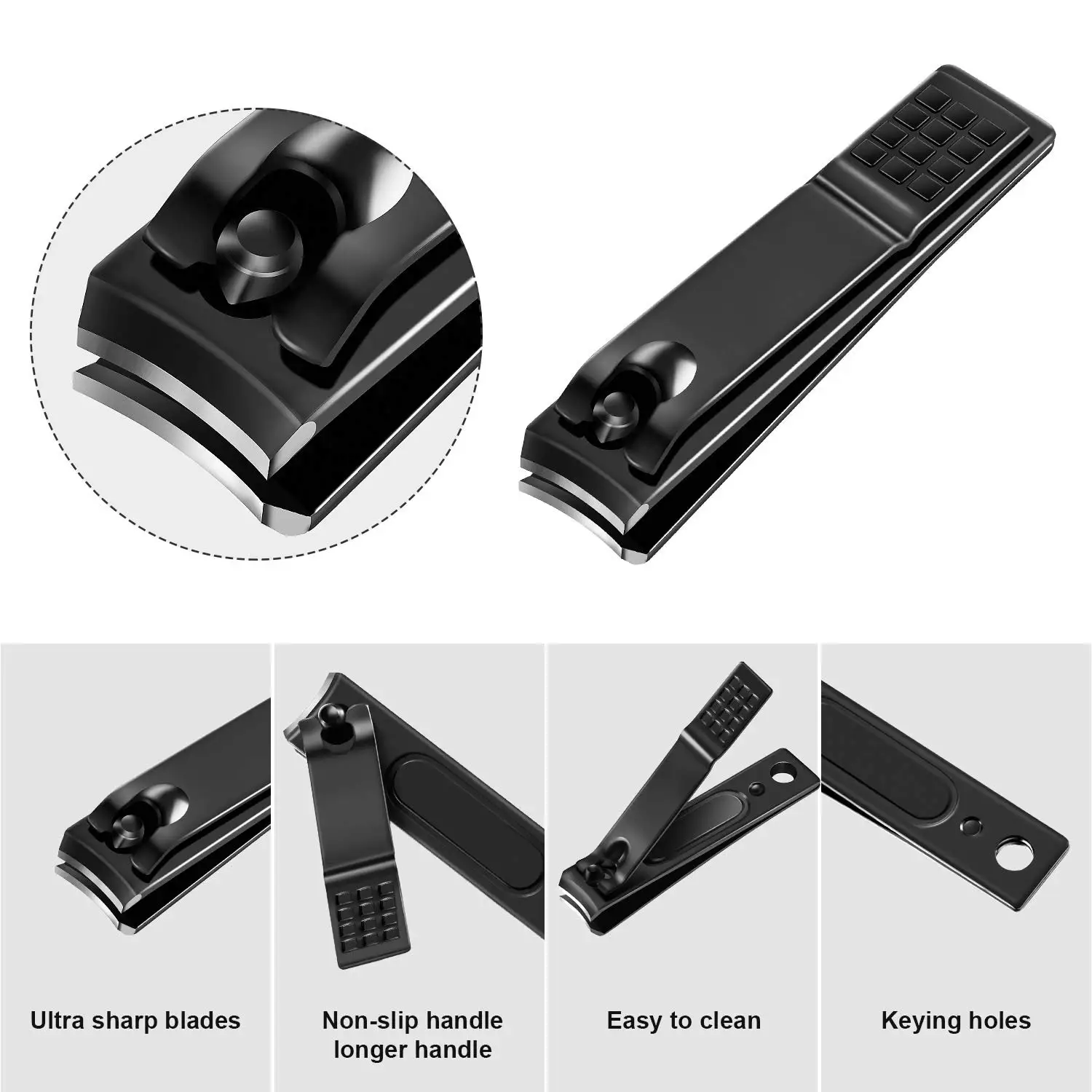 Маникюрный набор из нержавеющей стали, машинка для стрижки ногтей на пальцах и ногах, инструменты для маникюра