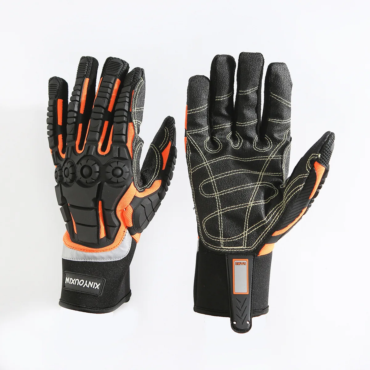 Oil and Gas Industry PPE Products A6 Cut Level High Impact Protection Mechanics Gloves