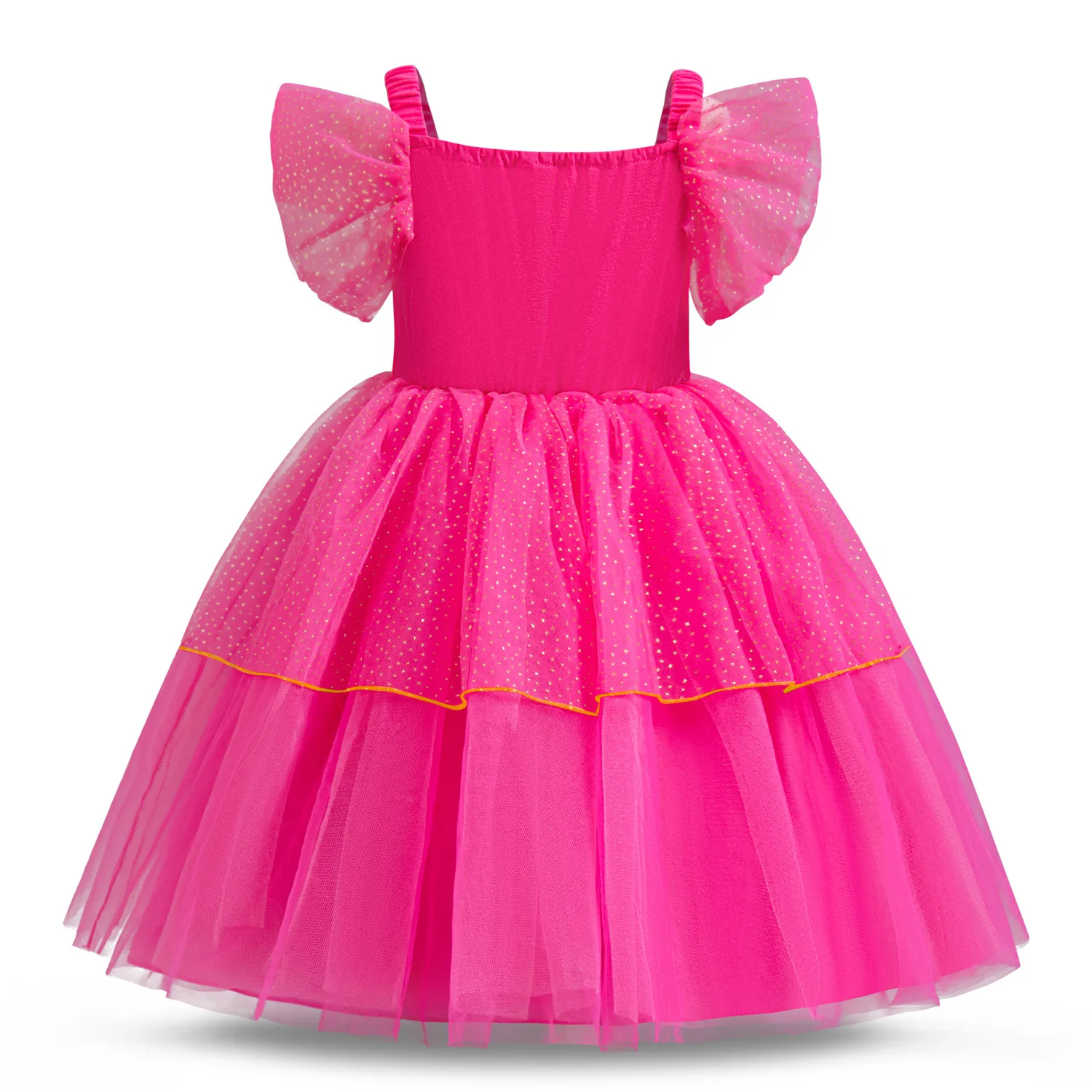 Summer new girls Cosplay cartoon princess dress show dress Aladdin Jasmine Princess  mesh slip dress