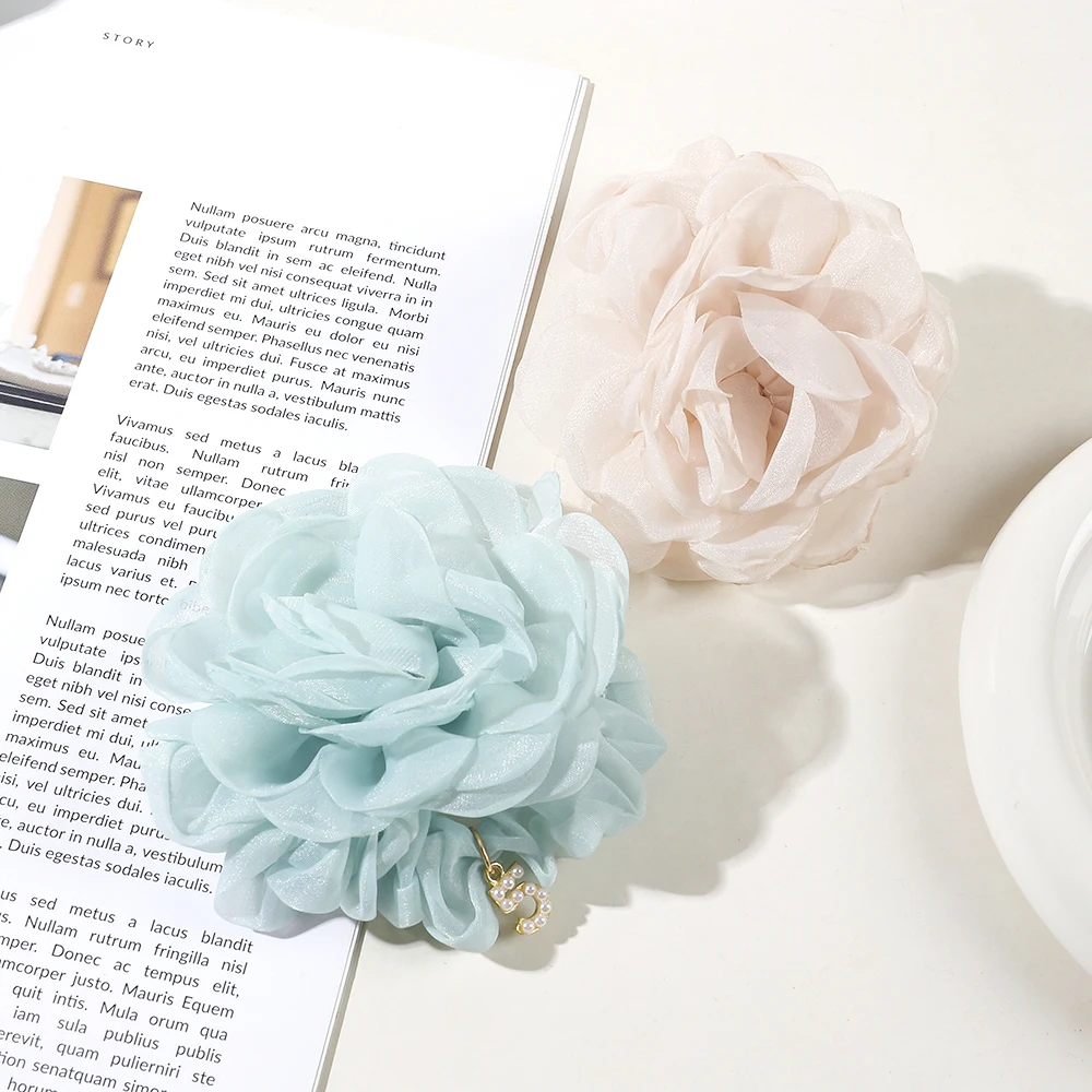 Популярные крупные резинки для волос с цветочным рисунком, эластичная резинка для волос для женщин