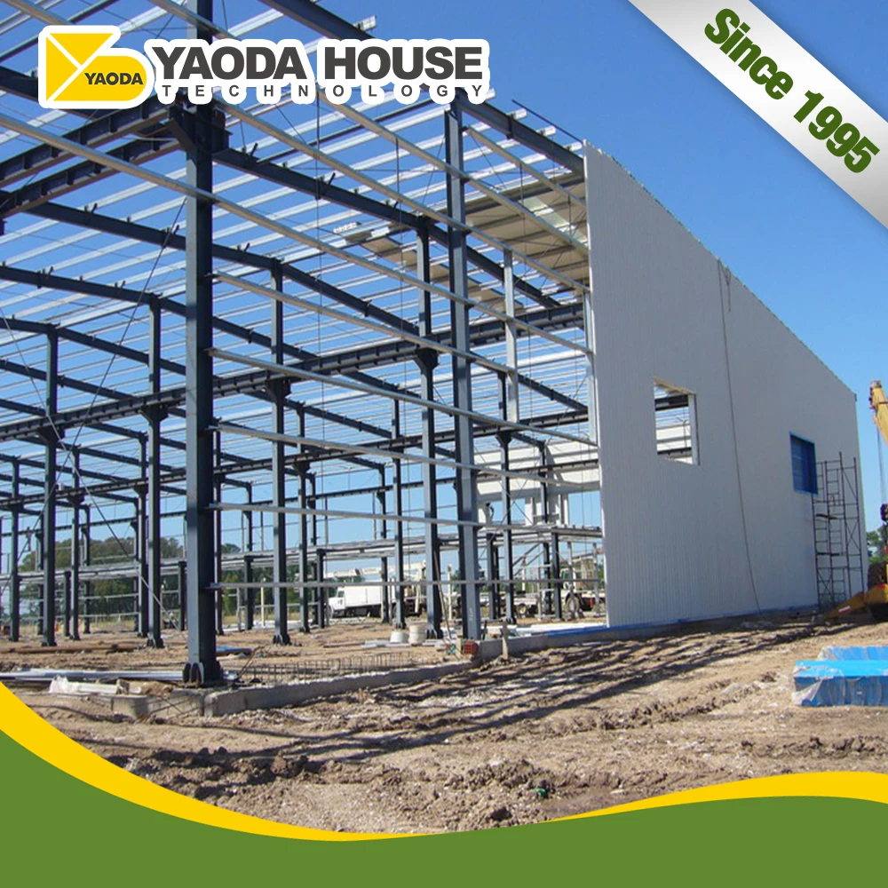 prefabricated modern villa steel structure building  light prefabricated steel structure building
