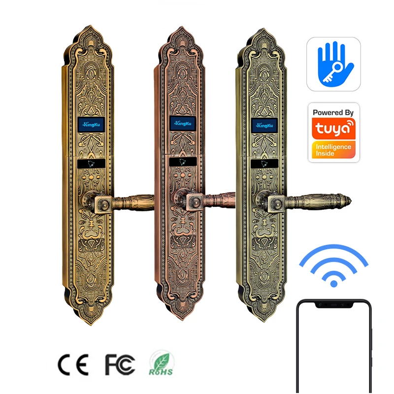 Высокобезопасный Роскошный тонкий замок для двери smart oem card, умный дверной замок