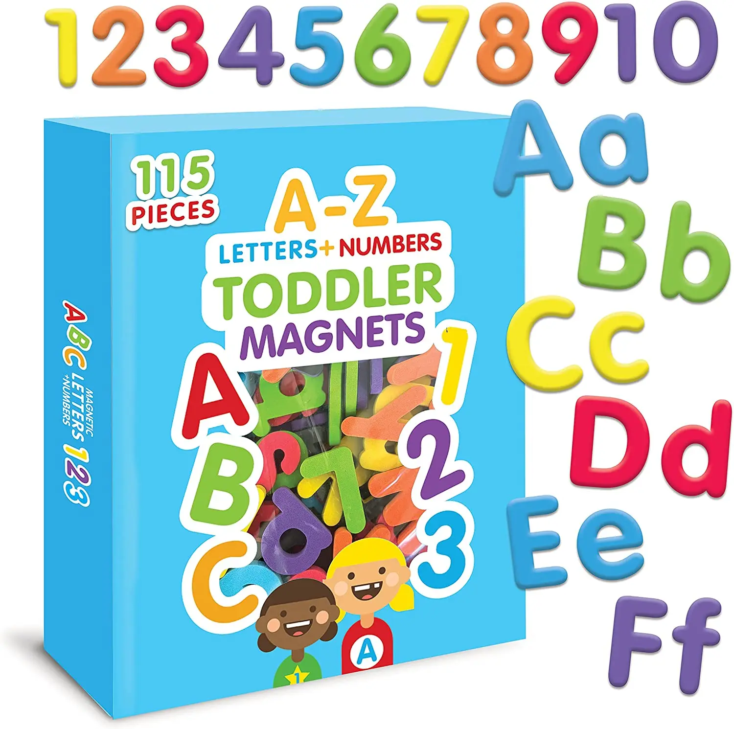 115 Magnetic Letters and Numbers For Toddlers Alphabet Magnets Number Magnet For Fridge. Foam Letter Magnets ABC toy for Kids