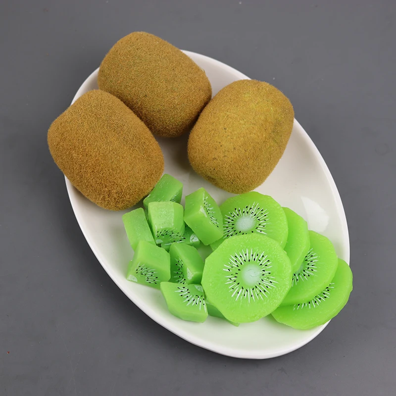 Lifelike Simulated Kiwi Fruit Decor Unique Kiwi Model for Home Display Realistic Foam for display