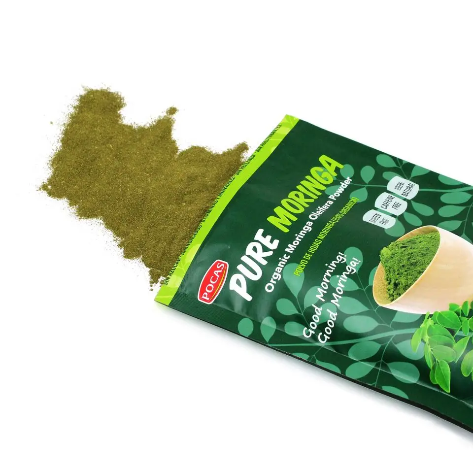 Pocas Organic Moringa Powder 6 Pouches / 1.06 ounce Organic Moringa Oleifera Powder Caffeine Free.