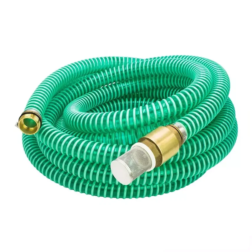 American Standard 1 Inch Plastic Spiral Helix Water Suction Irrigation Watering Pipe PVC Garden Hose With NPT Thread