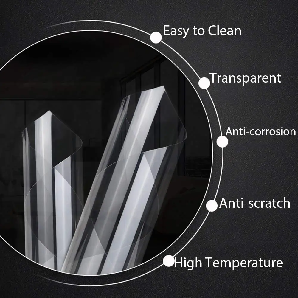 wholesale price SF-4mil PET plastic safety Clear security window tint glass film for building home  film