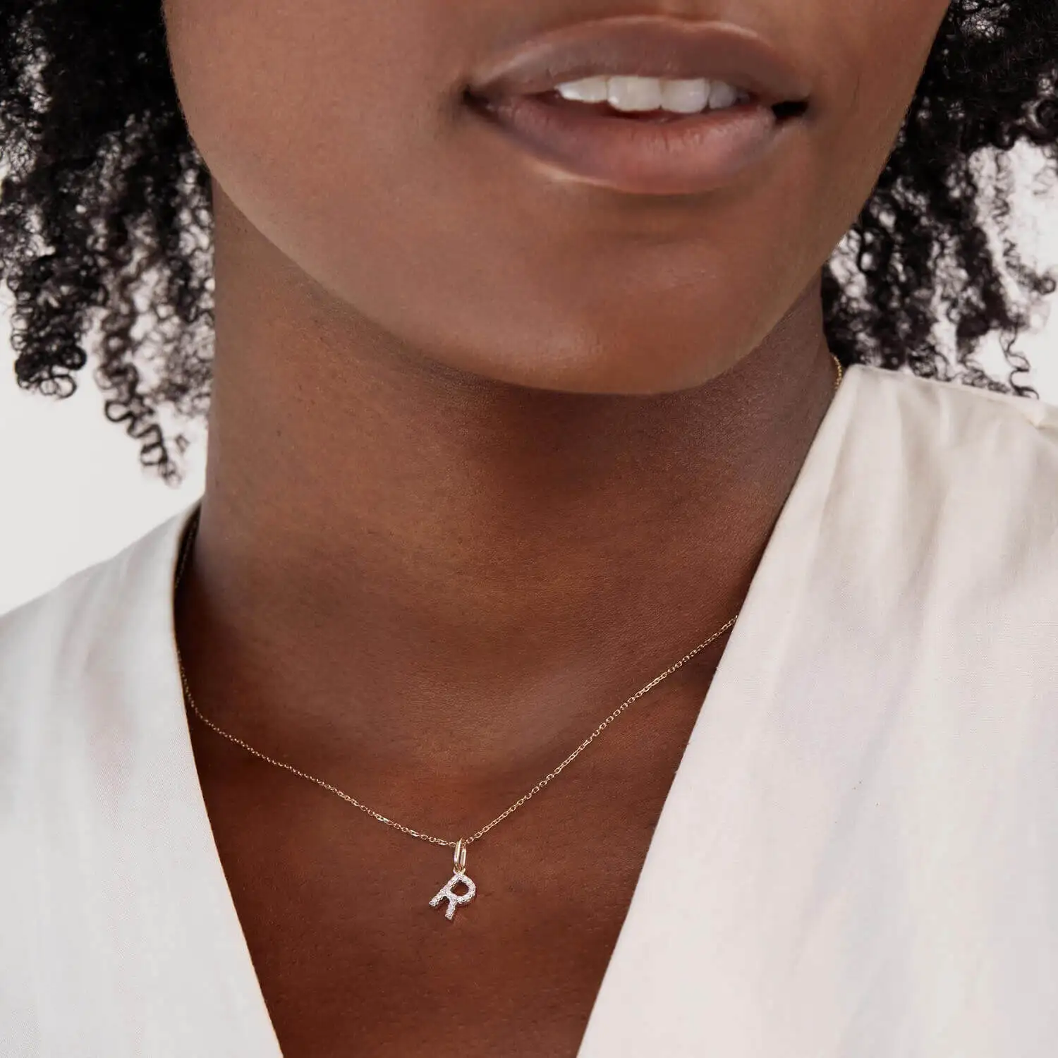 14k gold jewelry wholesale diamond initial letter necklace silver name necklace personalised